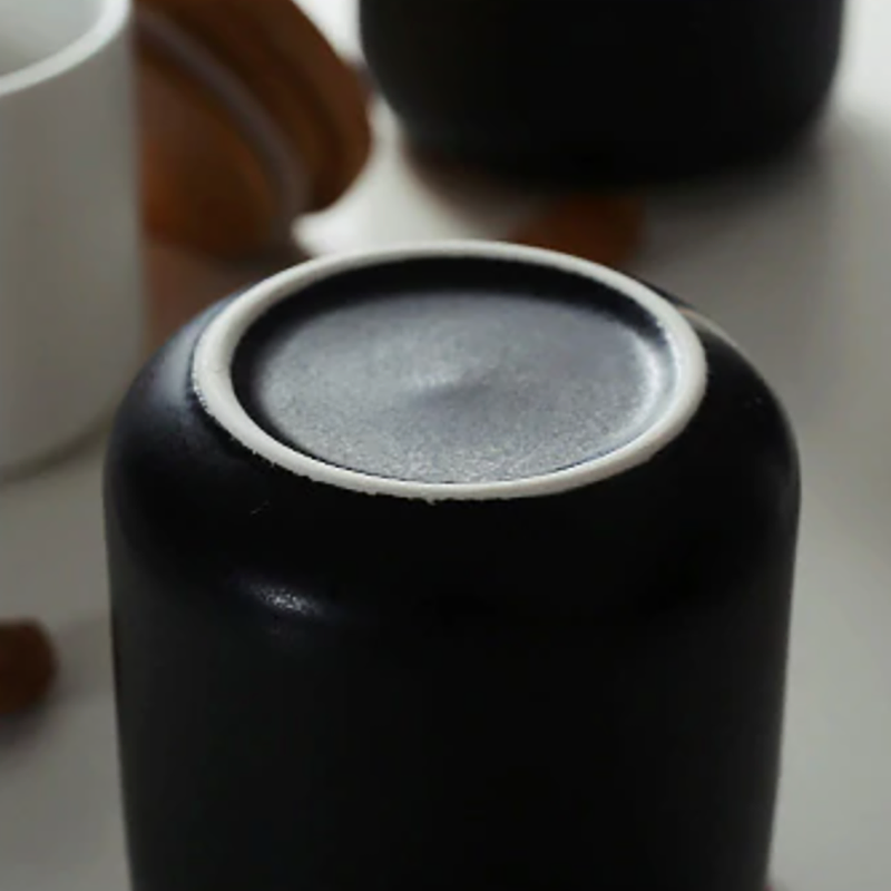 Modern Ceramic Kitchen Jar with Wooden Lid Airtight Food Storage