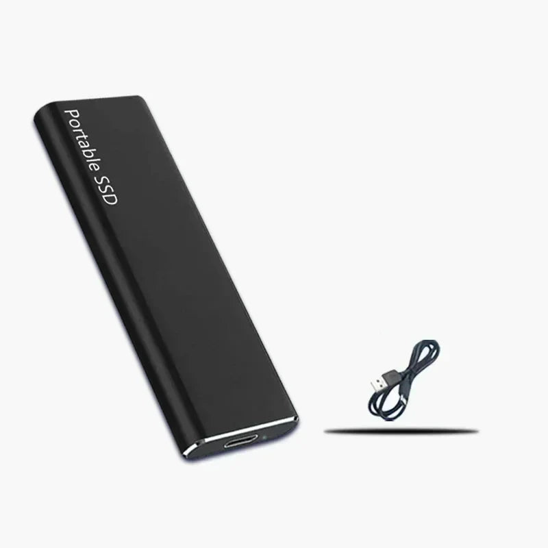 Fast External SSD Hard Drive Modern Compact Portable Storage
