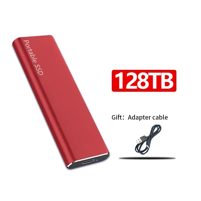 Fast External SSD Hard Drive Modern Compact Portable Storage