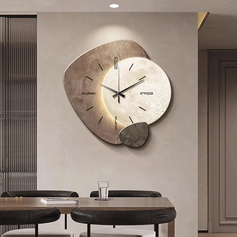 Nordklok Moderne Skandinavische Holzwanduhr