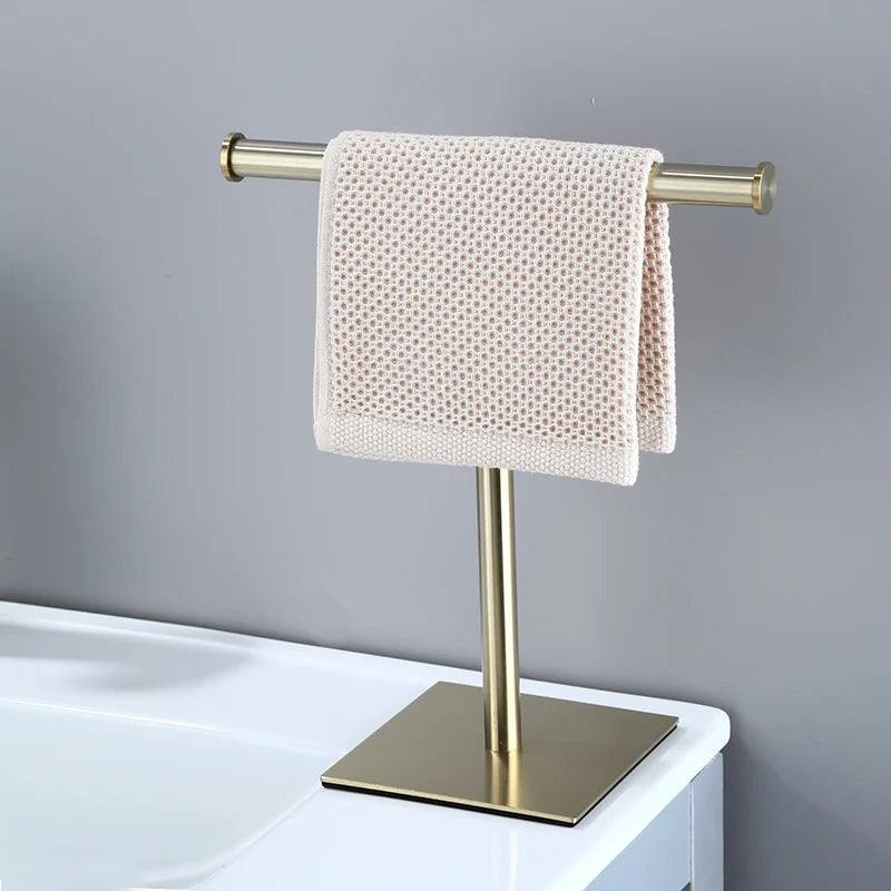 Movable Hand Towel Stand Space-Saving Free-Standing Holder