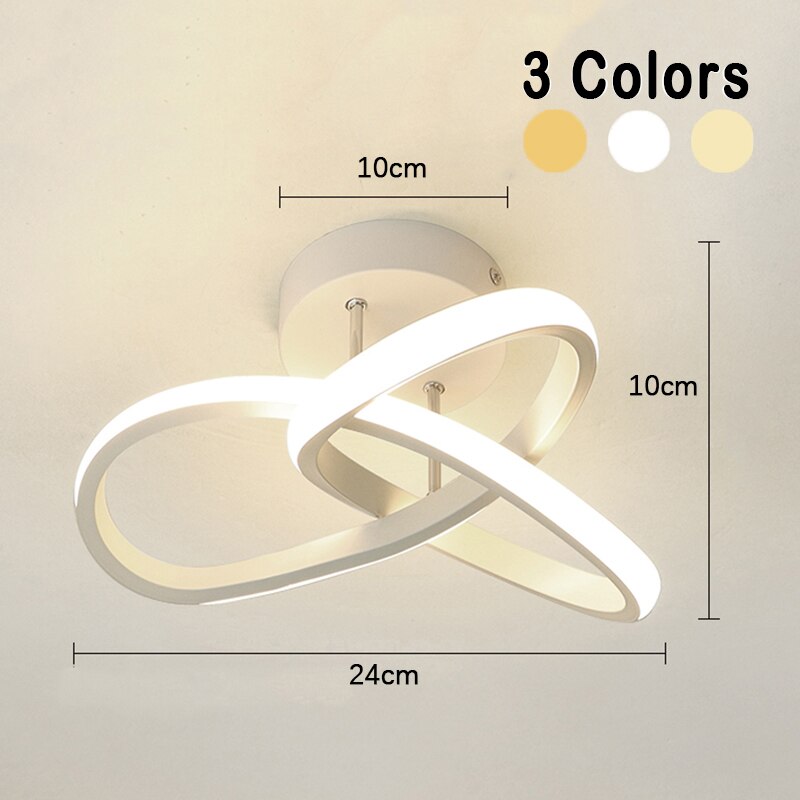 Modern 3-Ring Ceiling Light Stylish Adjustable LED Design