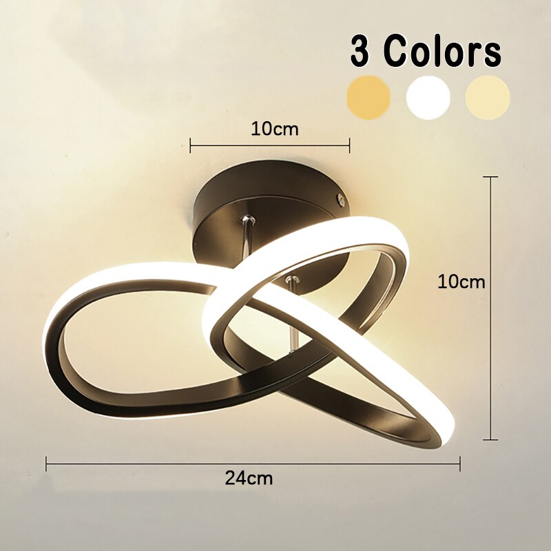 Modern 3-Ring Ceiling Light Stylish Adjustable LED Design