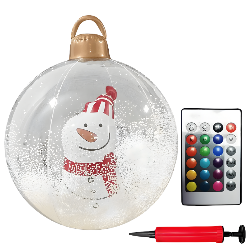 Large LED Holiday Light Ornament for Winter Home and Garden Decor