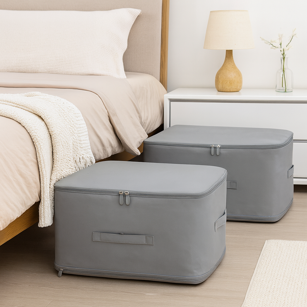 Compact Vacuum Storage Set Foldable Compression Box for Clothes & Linens