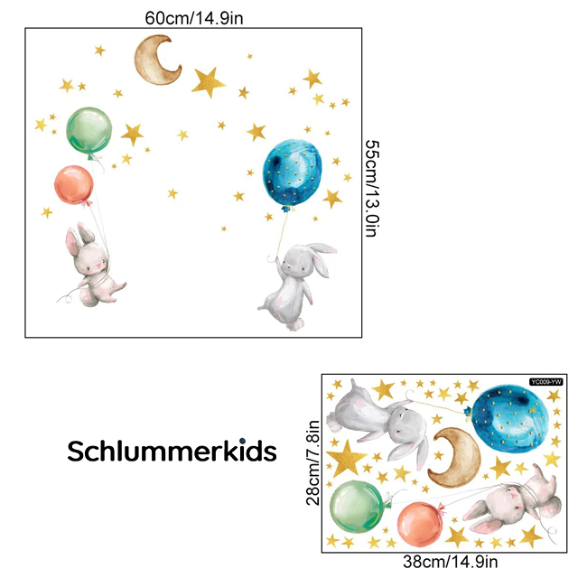 Glow in the Dark Wall Stickers for Children Soothing Bedroom Decorations