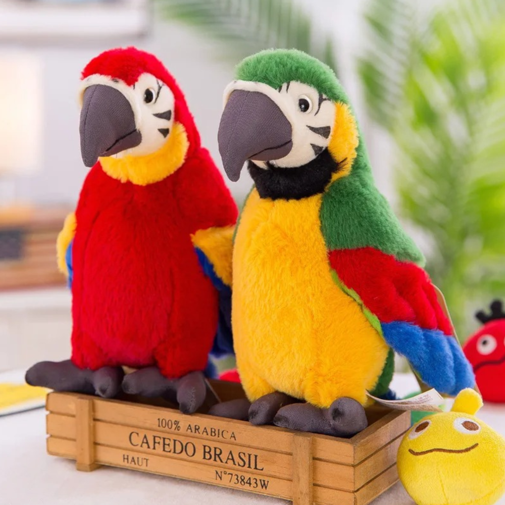 Talking Parrot Toy for Kids Interactive Educational Voice-Repeat Toy