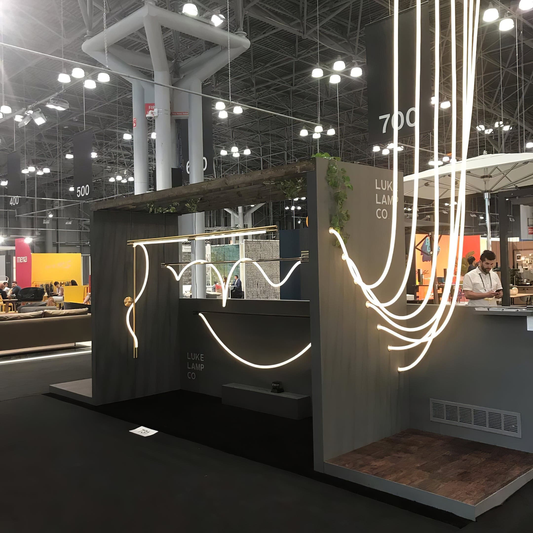 Contemporary LED Suspension Light Custom Length Hanging Pendant
