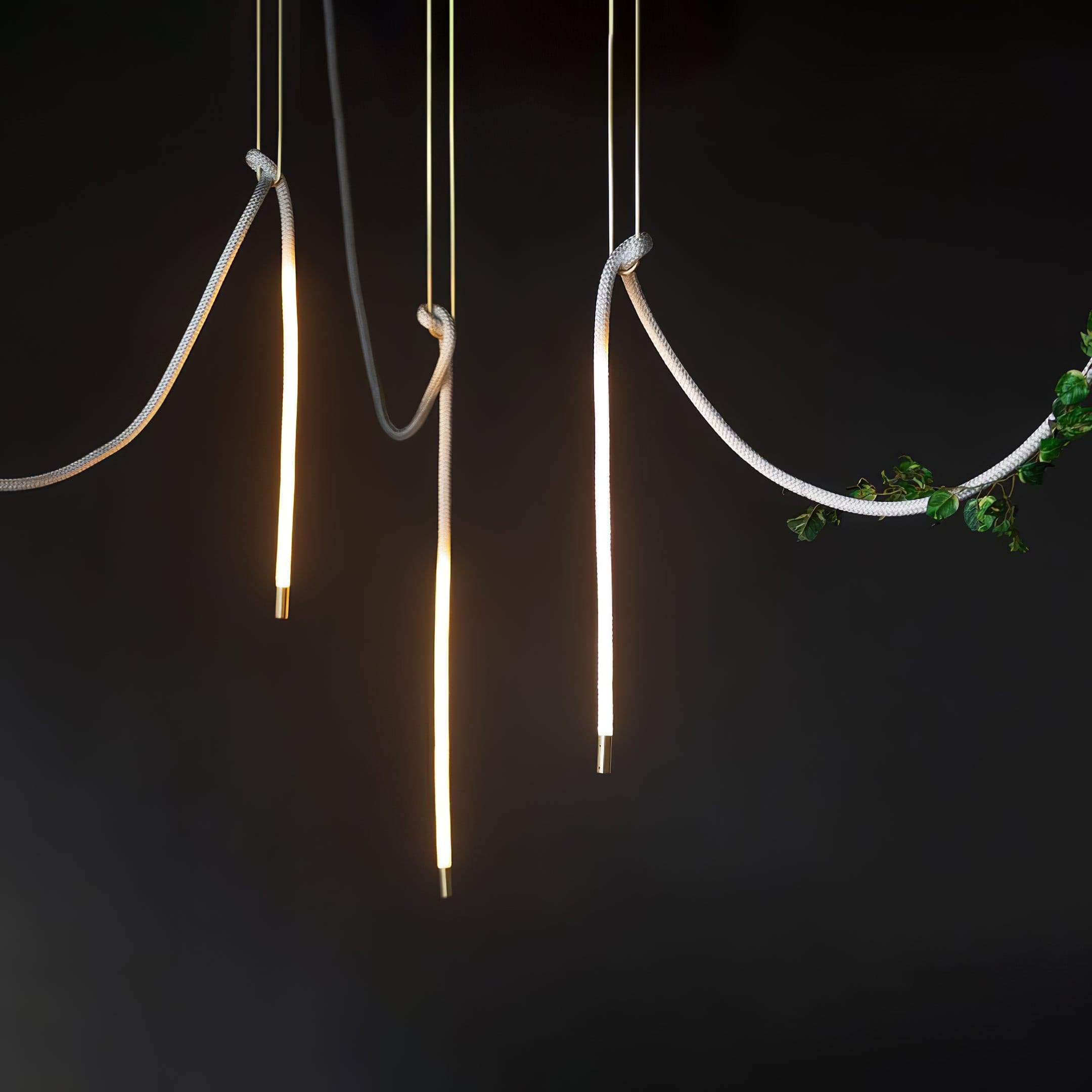 Contemporary LED Suspension Light Custom Length Hanging Pendant