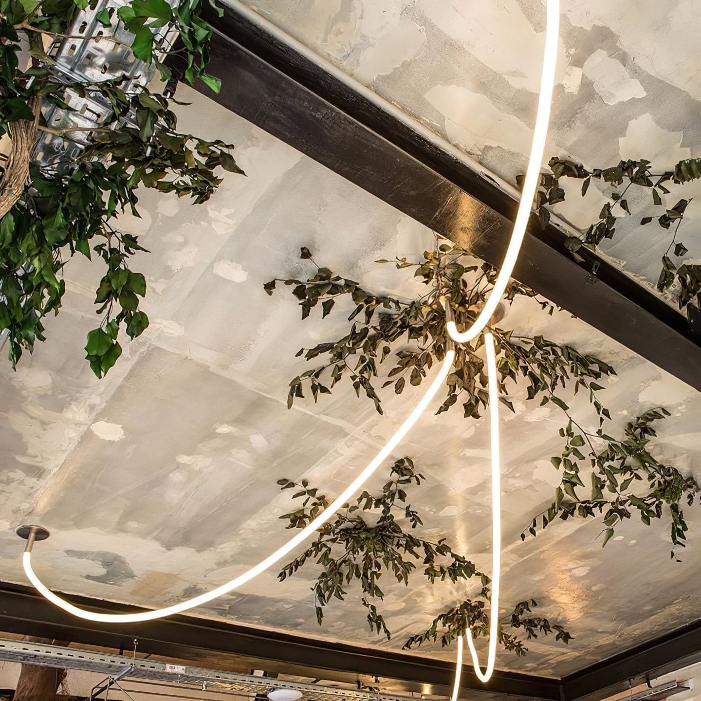 Contemporary LED Suspension Light Custom Length Hanging Pendant