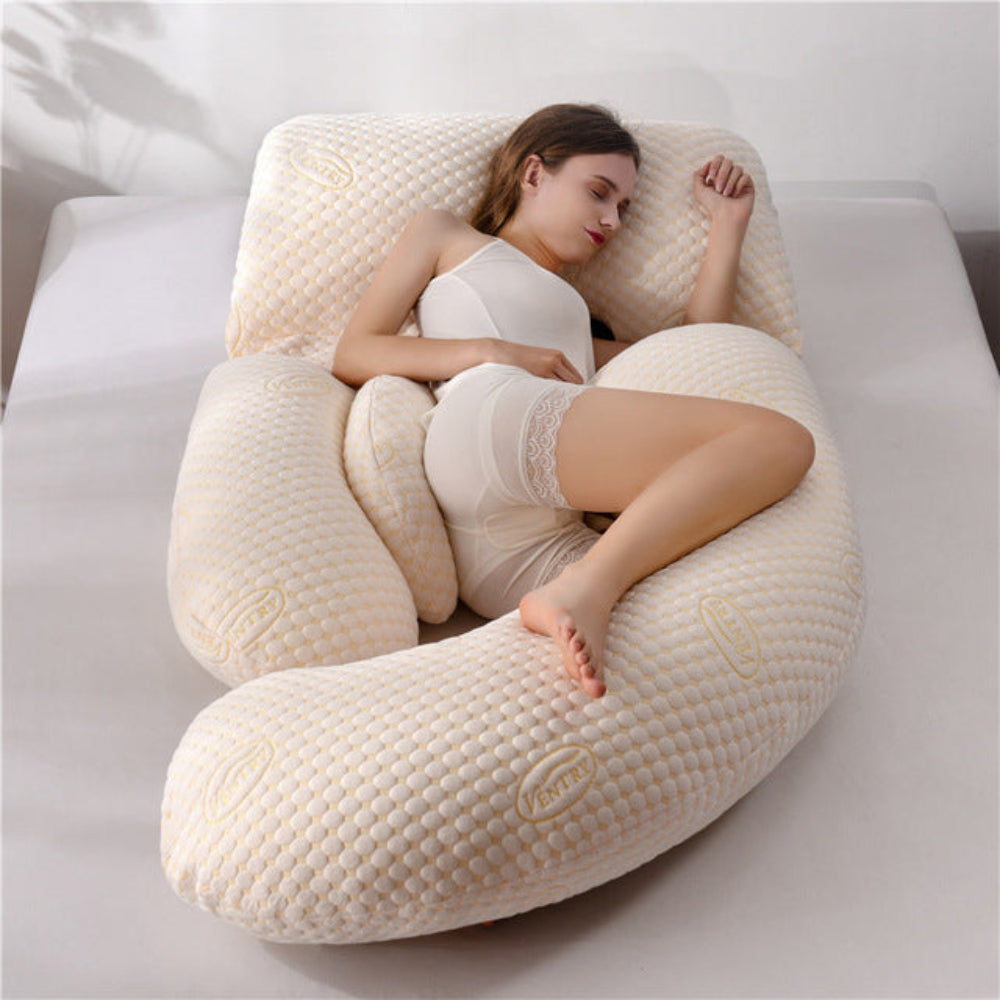 U-Shaped Pregnancy Pillow Full Body Support for Restful Sleep