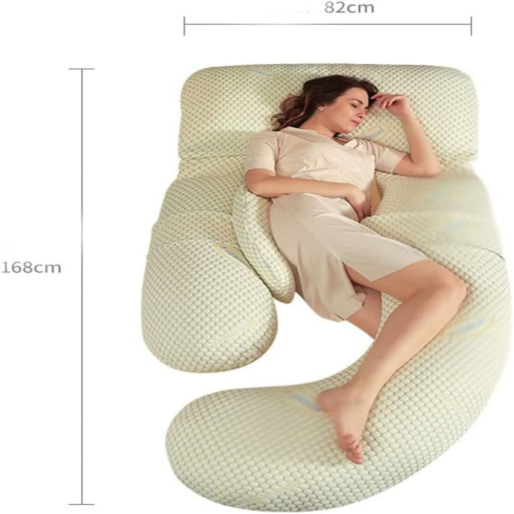 U-Shaped Pregnancy Pillow Full Body Support for Restful Sleep