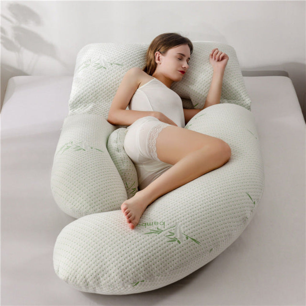 U-Shaped Pregnancy Pillow Full Body Support for Restful Sleep