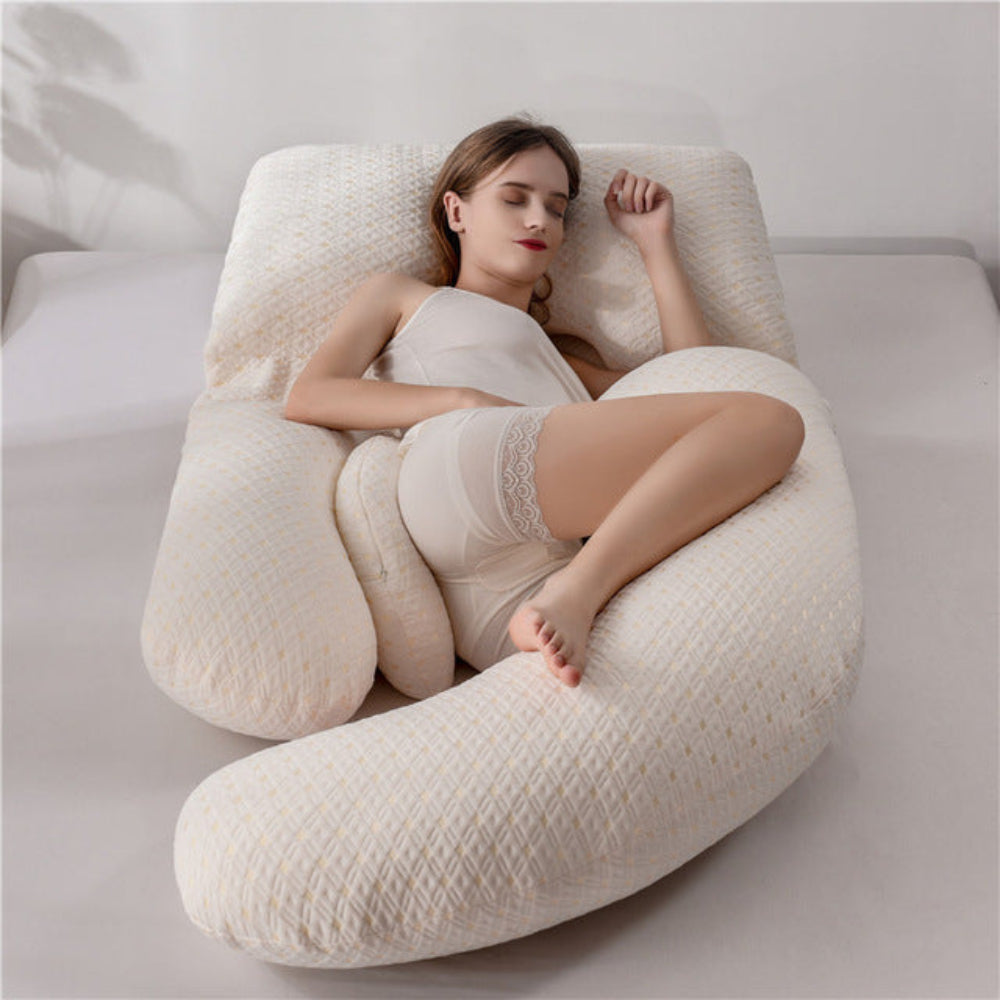 U-Shaped Pregnancy Pillow Full Body Support for Restful Sleep