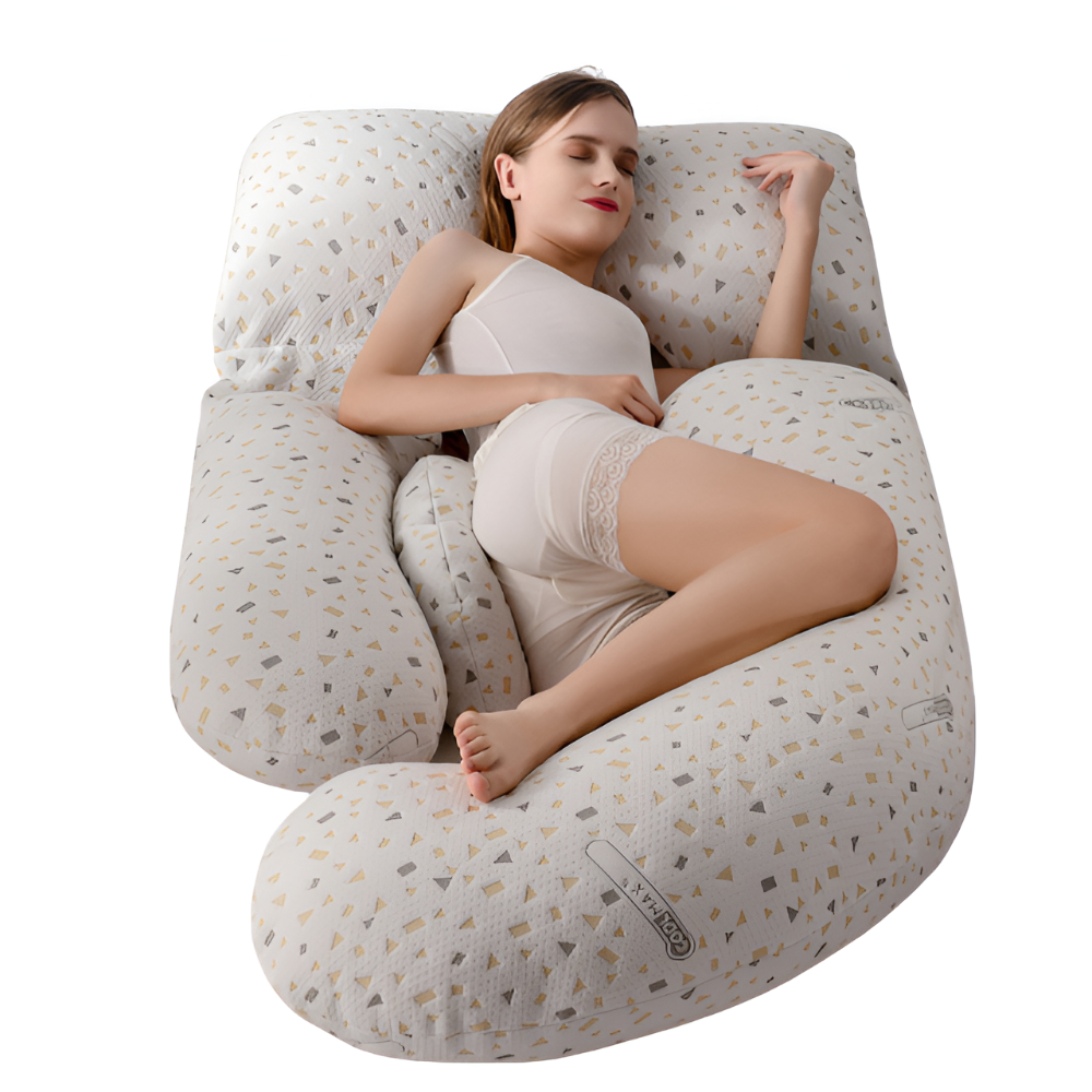 U-Shaped Pregnancy Pillow Full Body Support for Restful Sleep