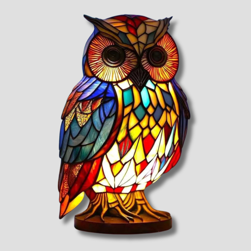 Stained Glass Animal Lamp Home Decor