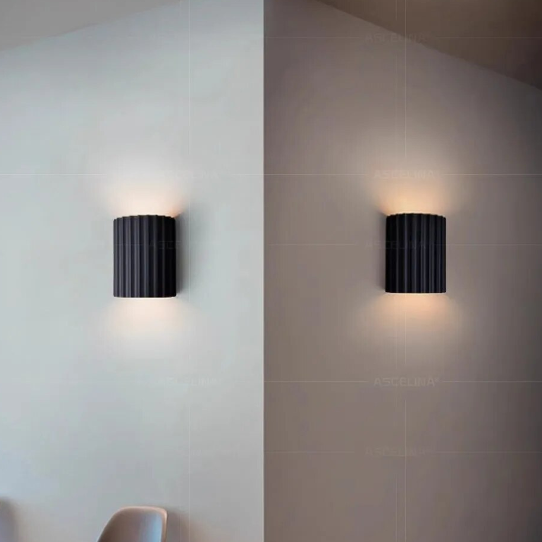 Ribbed Wall Light – Scandinavian Minimalist Design