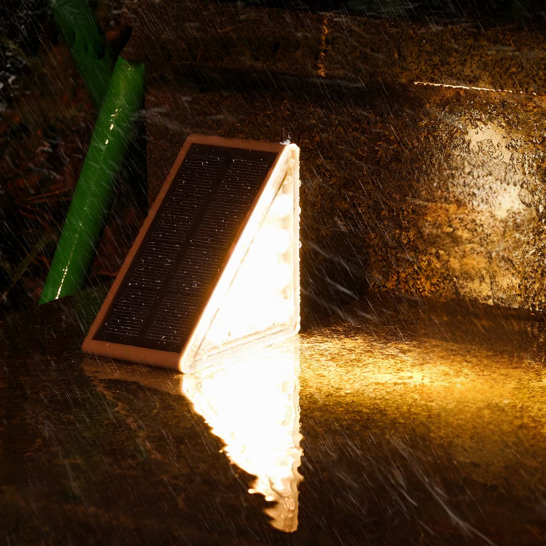 Solar Step Lights Waterproof Outdoor LED Stair Lighting