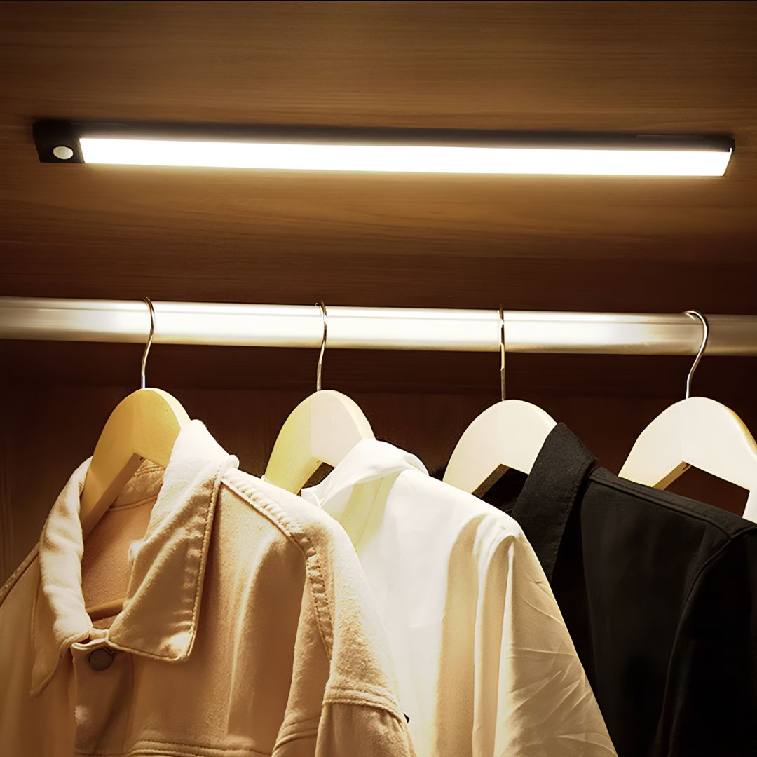 Wireless Motion Light Bar Energy-Saving Rechargeable Lamp for Closet & Kitchen