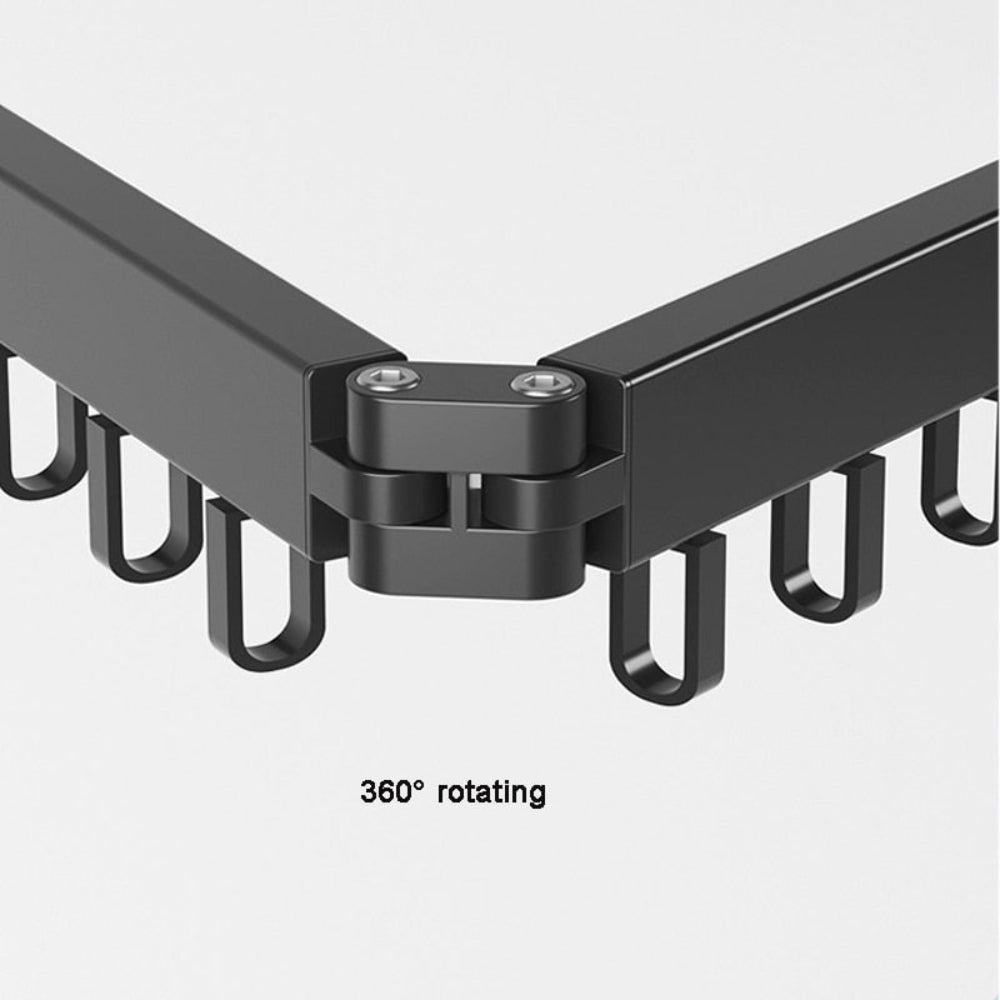 Space-Saving Wall Clothes Hanger Foldable Indoor Drying Solution