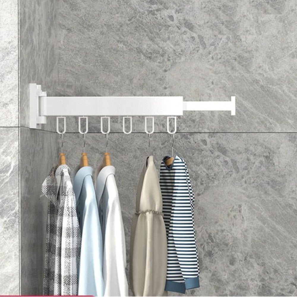 Space-Saving Wall Clothes Hanger Foldable Indoor Drying Solution