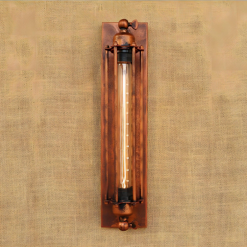 Classic LED Wall Light Vintage Black Metal Design