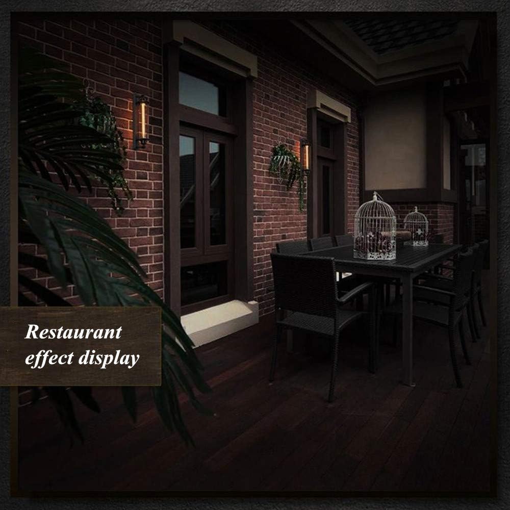 Classic LED Wall Light Vintage Black Metal Design