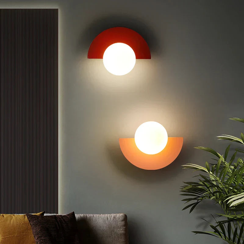 Modern LED wall lamp dimmable - Stylish designer lighting for living room and hallway