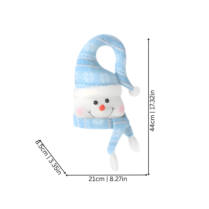 Light-Up Indoor Snowman Holiday Decor Soft-Glow Figures for Cozy Christmas