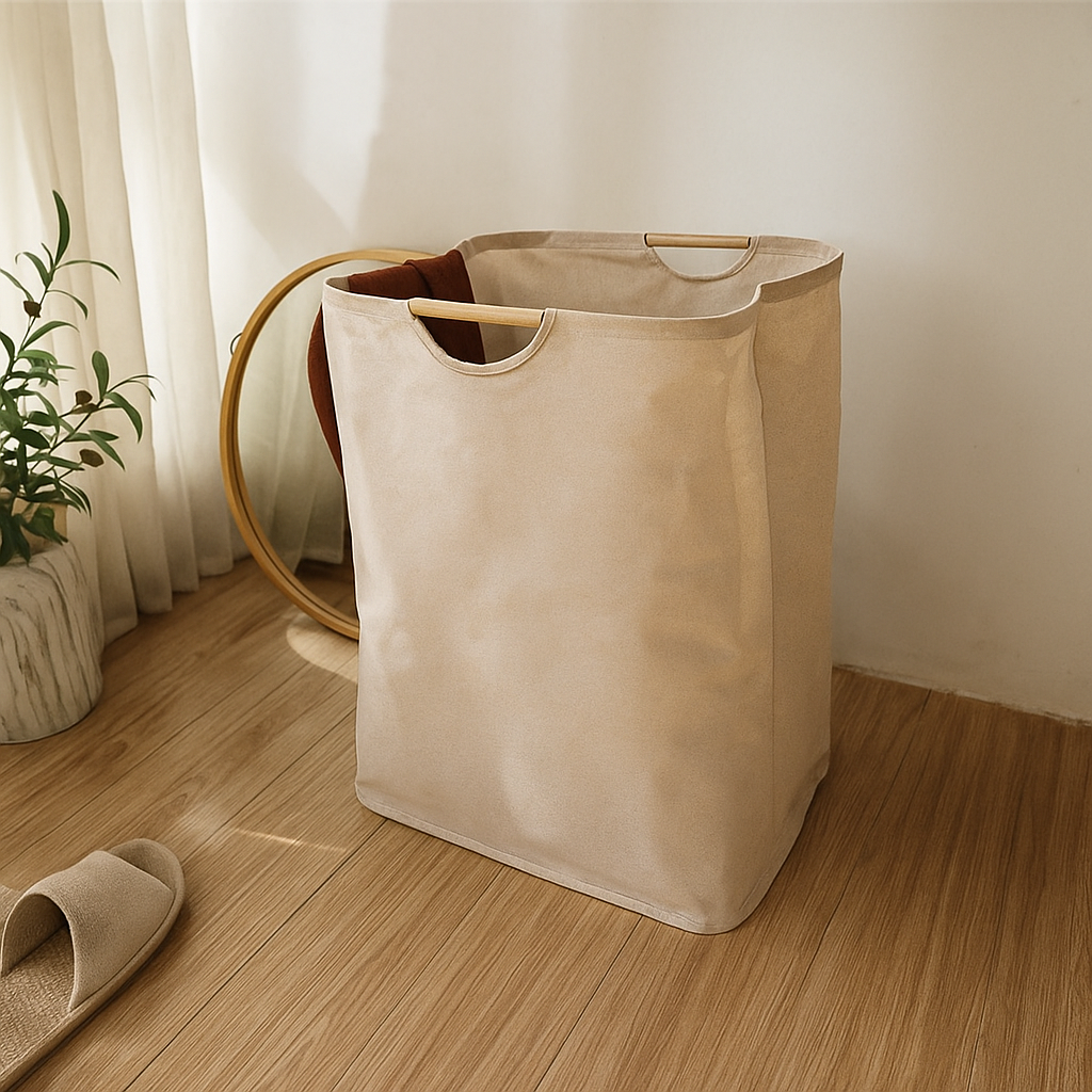Opvouwbare wasmand in Japans ontwerp