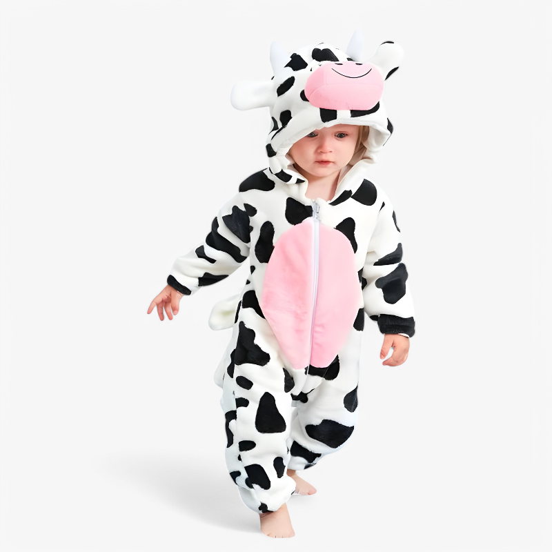 Baby Animal Onesie Costume Soft Cozy Dress-Up Outfit