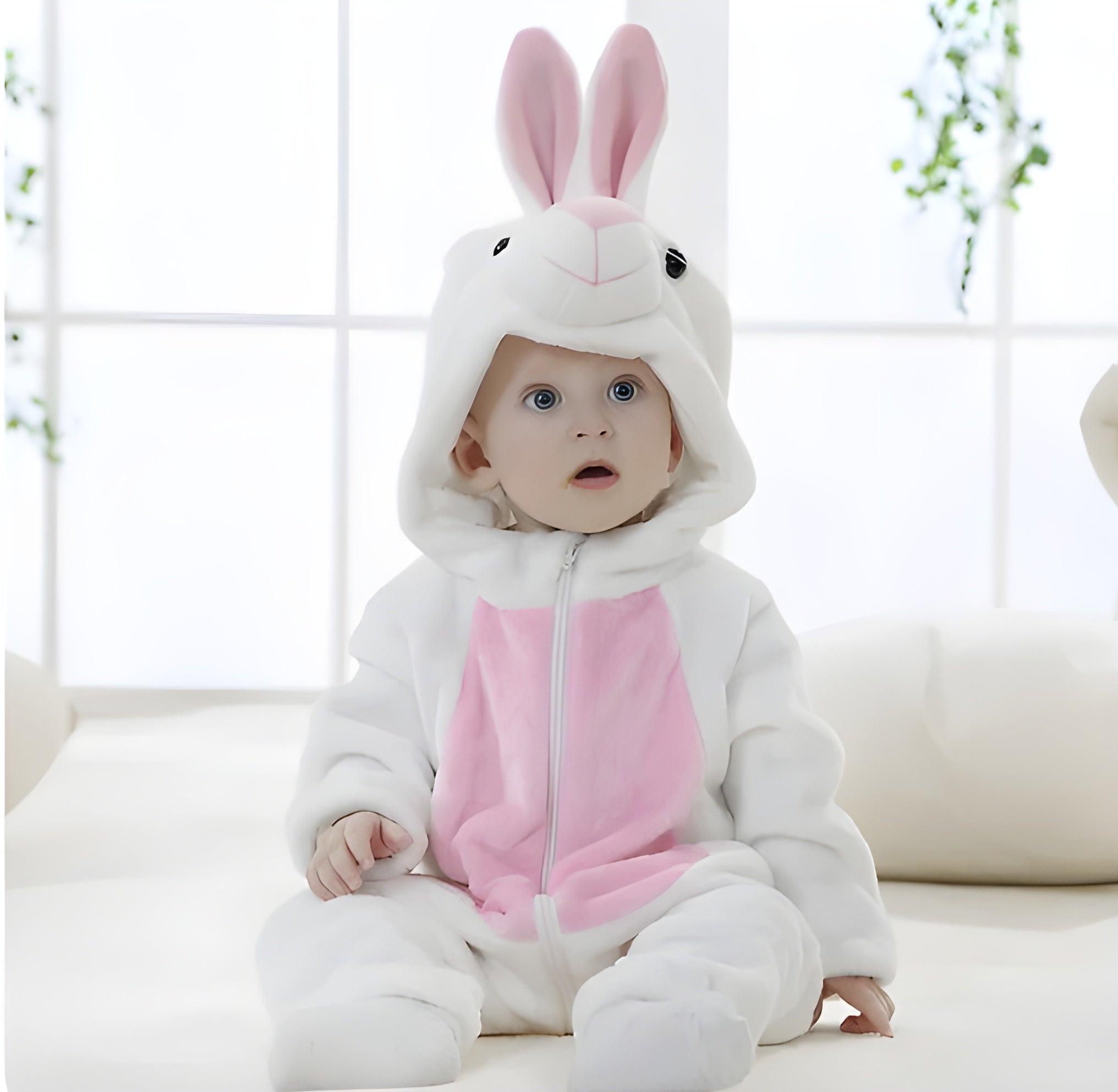 Baby Animal Onesie Costume Soft Cozy Dress-Up Outfit