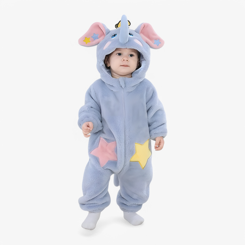 Baby Elephant Onesie Cute Warm Outfit for Little Ones