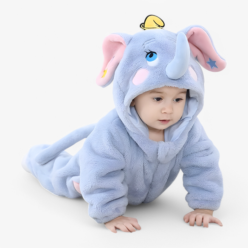 Baby Elephant Onesie Cute Warm Outfit for Little Ones