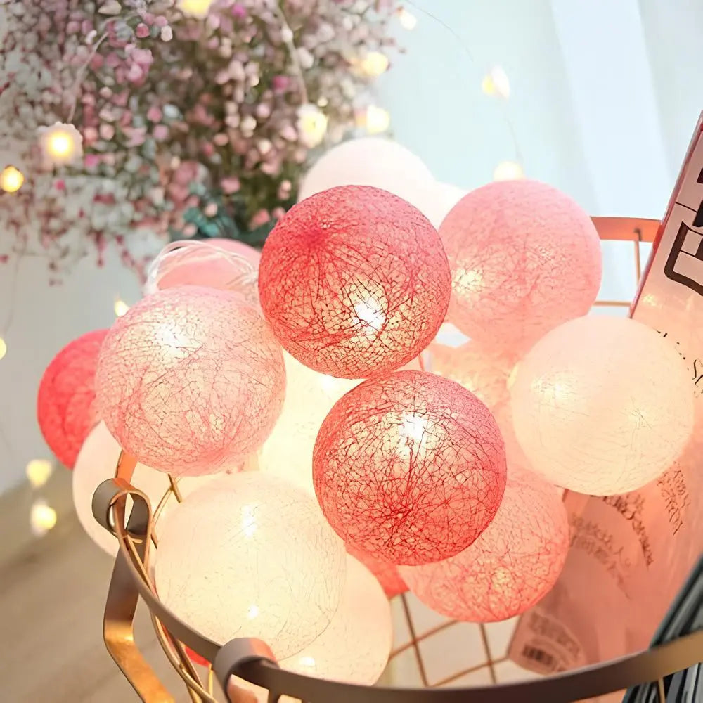 Atmospheric Ball String Lights Soft Glow Home Decorative Lights