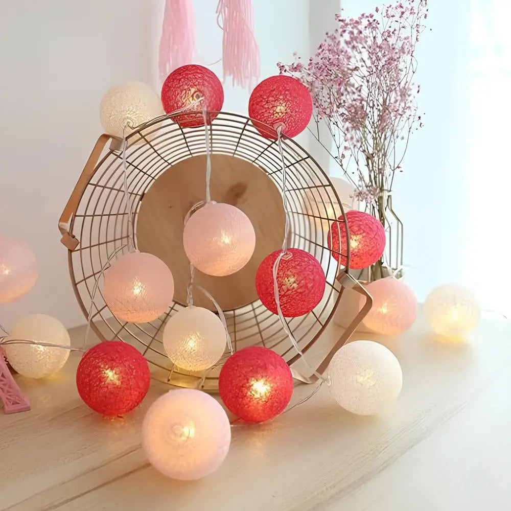 Atmospheric Ball String Lights Soft Glow Home Decorative Lights