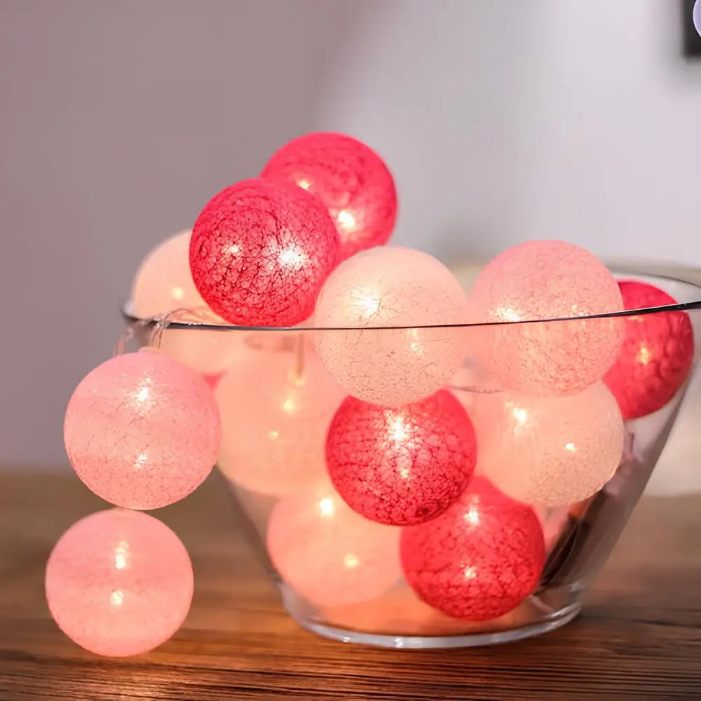 Atmospheric Ball String Lights Soft Glow Home Decorative Lights