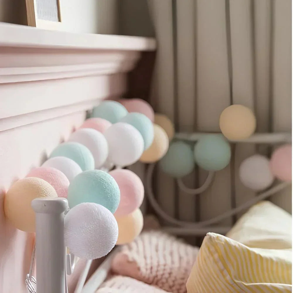 Atmospheric Ball String Lights Soft Glow Home Decorative Lights