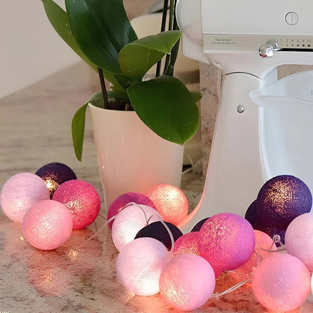 Atmospheric Ball String Lights Soft Glow Home Decorative Lights