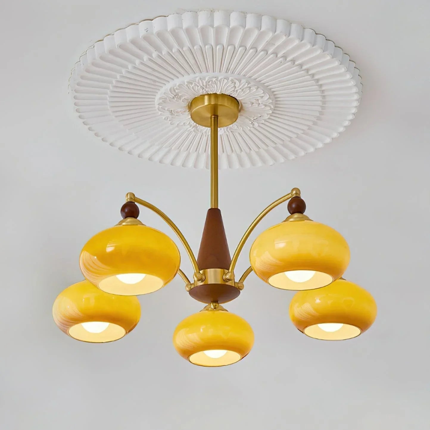 Retro Melodica Mid-Century Retro Glass Chandeliers