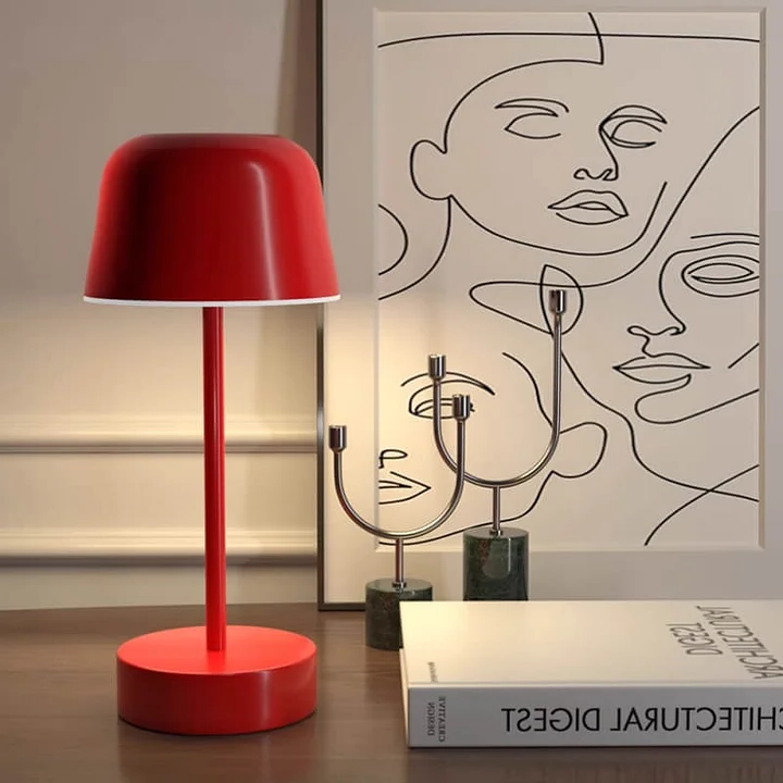 Pulse Flare Modern Wireless Rechargeable LED Table Lamp for Living Room