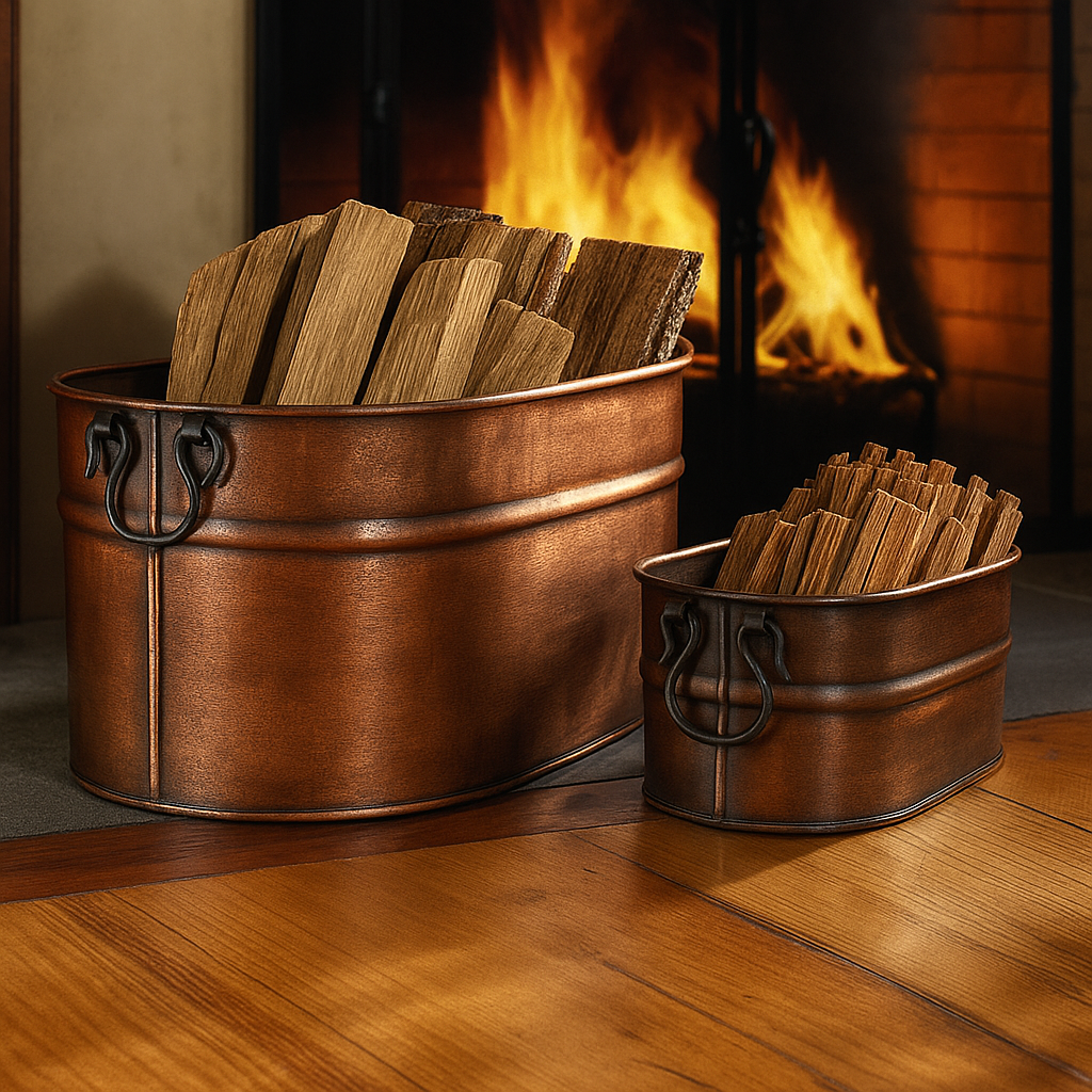 Fireplace damper in antique copper finish