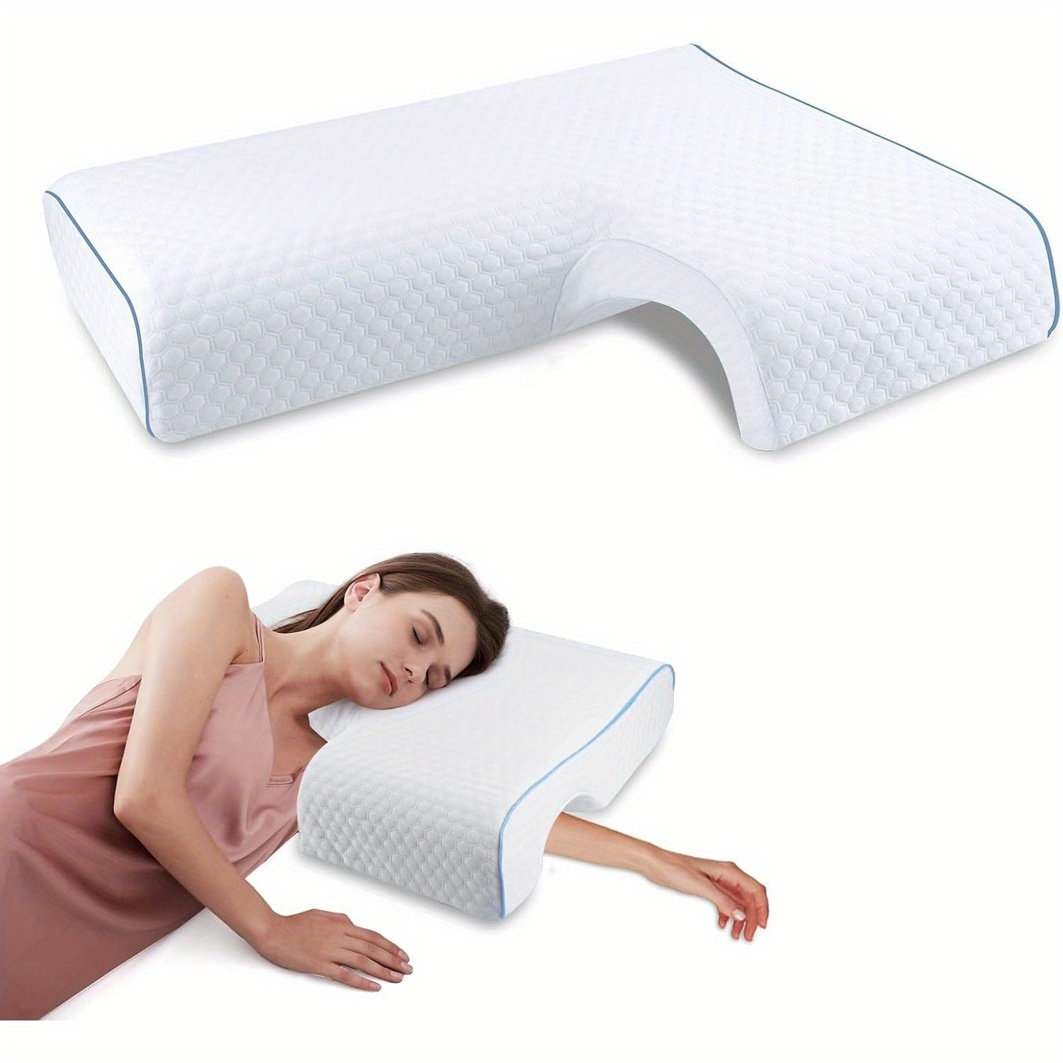 Comfort Side Sleeper Cushion – Soft Design for Neck, Shoulder & Back
