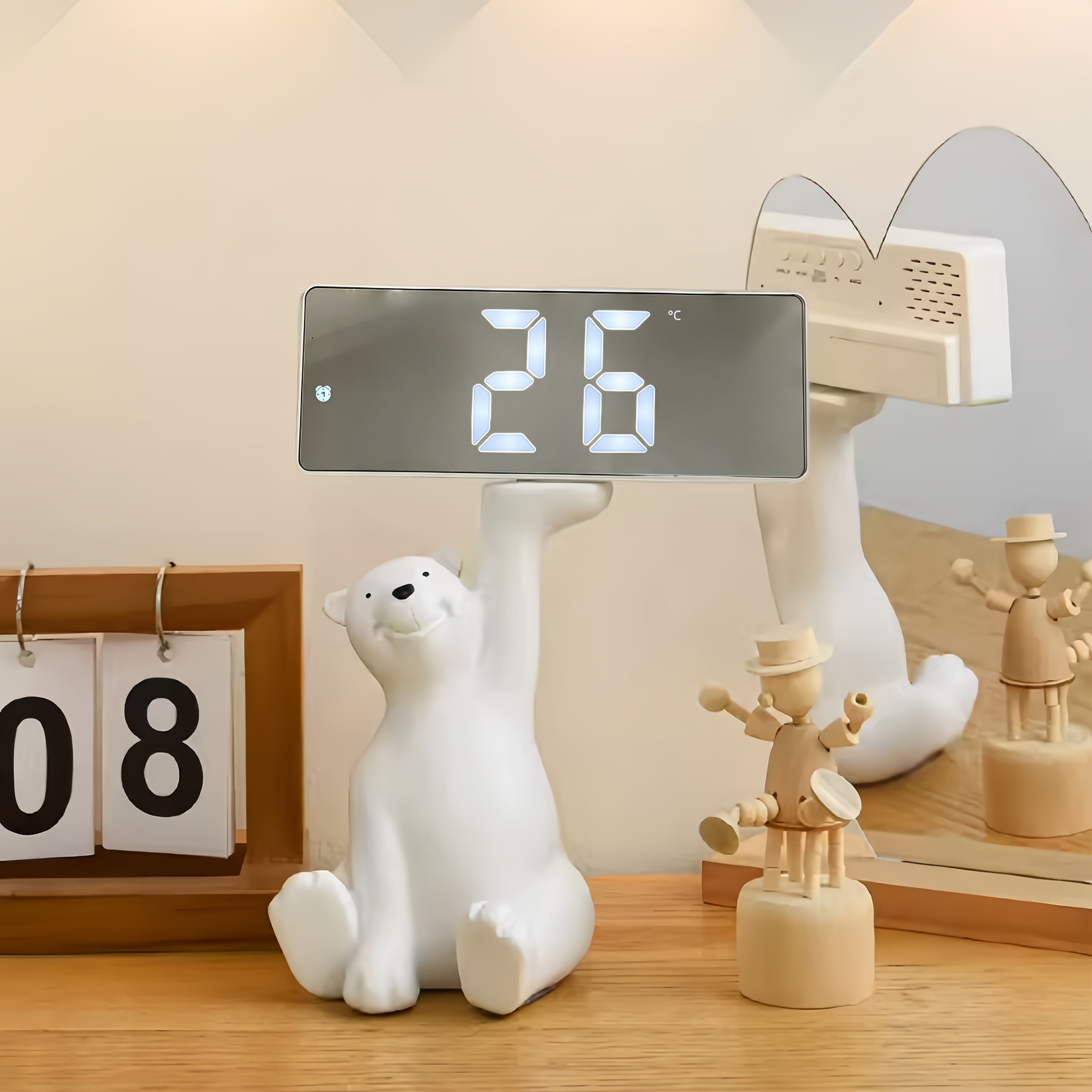LED Sunrise Alarm Clock Adjustable Brightness & Snooze Function