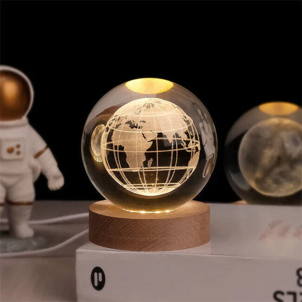 Cosmic Glow Orb 3D Planet Engraving Ambient Lamp