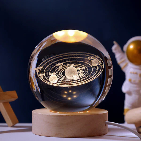 Cosmic Glow Orb 3D Planet Engraving Ambient Lamp