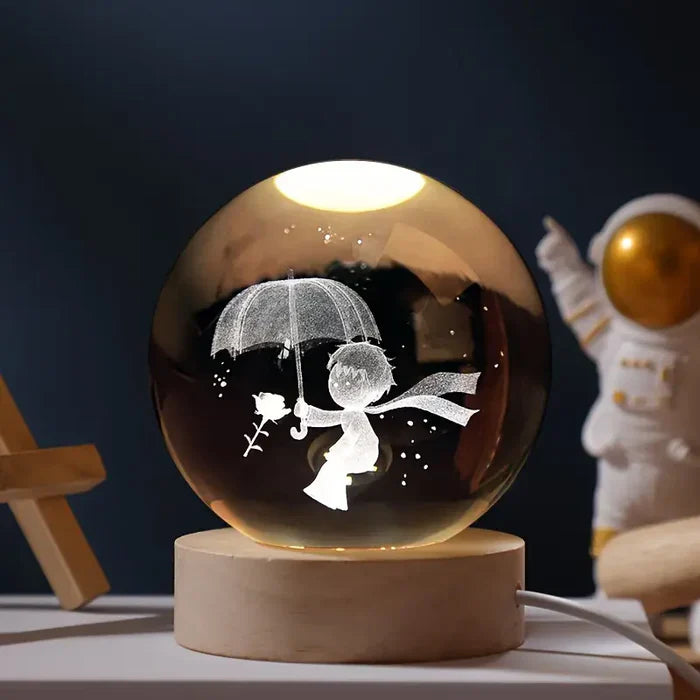 Cosmic Glow Orb 3D Planet Engraving Ambient Lamp