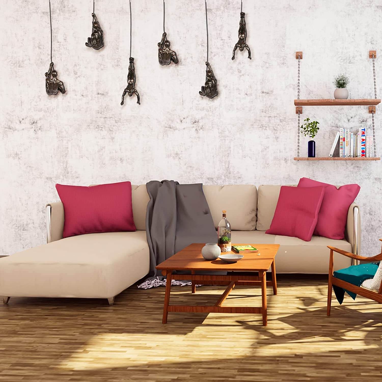 Climbing Figure Wall Sculpture Modern Inspirational Home Decor