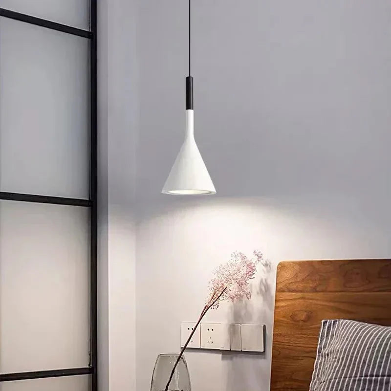 Minimalist Cone Pendant Light for Bedroom