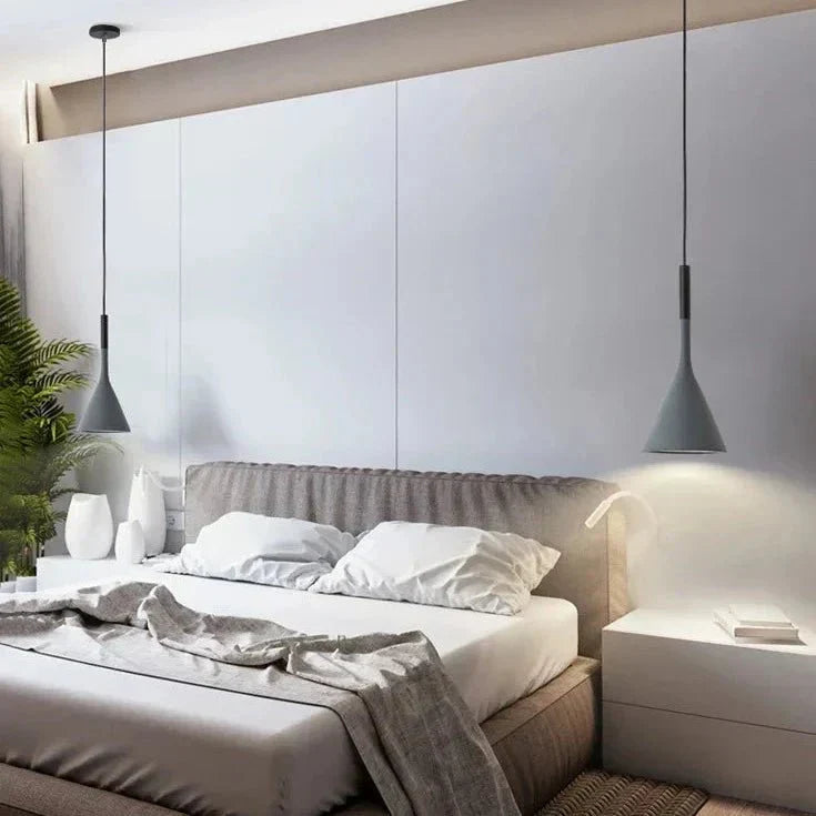 Minimalist Cone Pendant Light for Bedroom